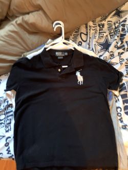 plain black polo