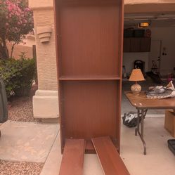 Brown bookshelf