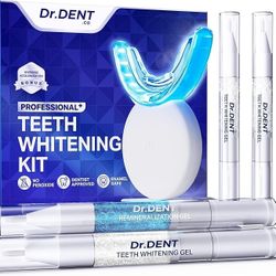 Professional LED Teeth Whitening Kit - Carbamide Peroxde Sensitivity Free Formula - (3) Teeth Whitening Gel Pens 30+ Whitening Sessions 