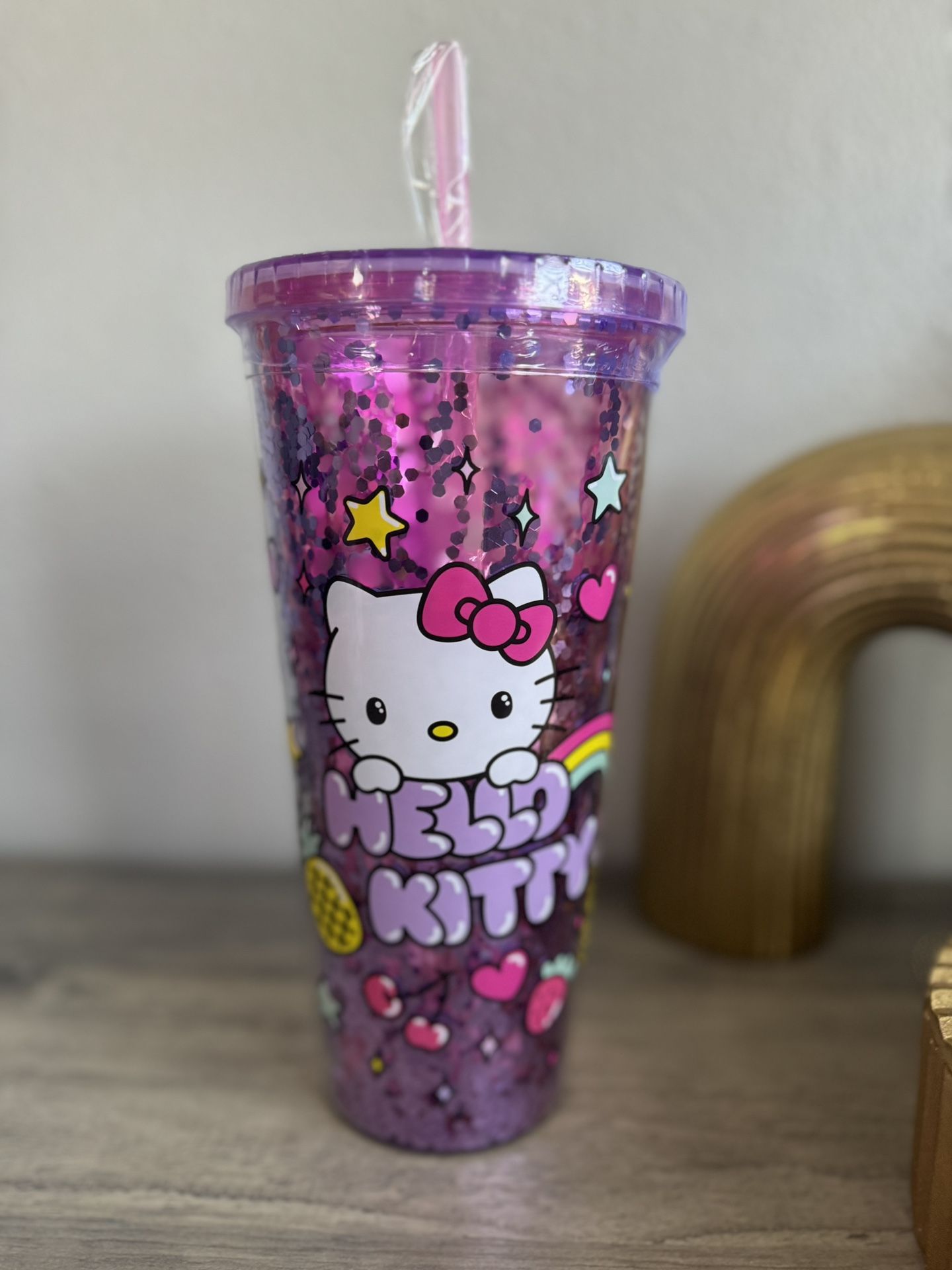 Hello Kitty Purple Confetti Tumbler