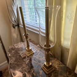 BRASS CANDLES HOLDERS 