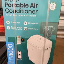 Hisense 8,000 BTU Dual Hose Portable Air Conditioner with Inverter and Wi-Fi