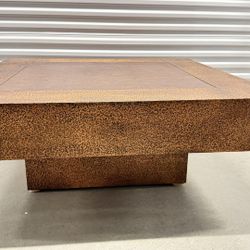 Used Hammered Copper Coffee Table