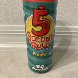 Brand New 5 second rule family game 