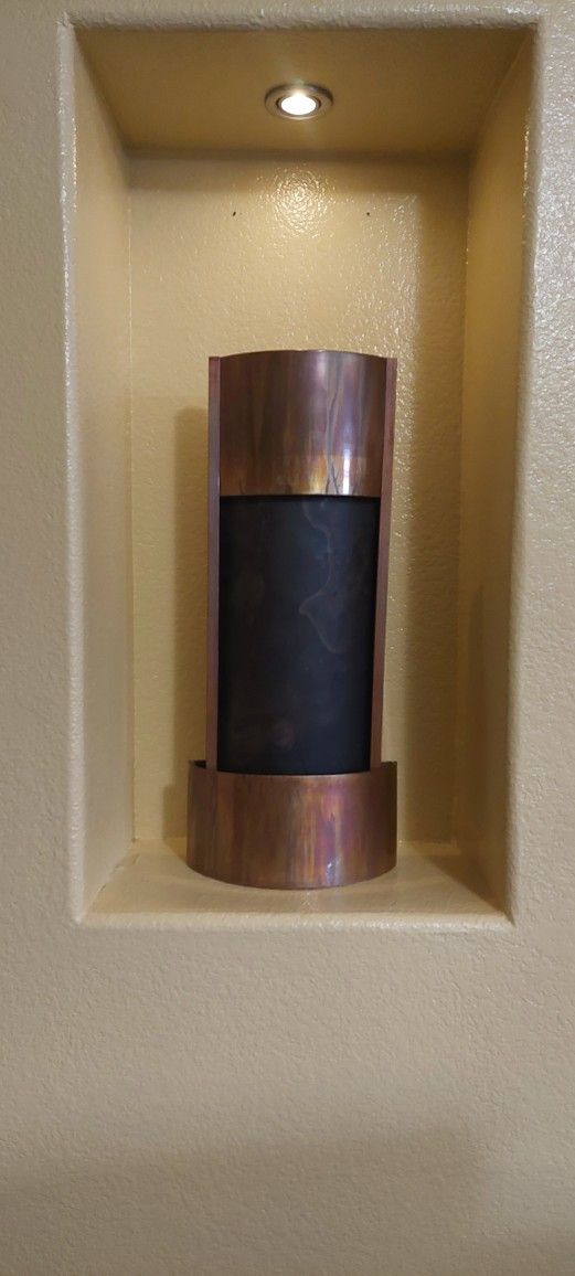 Indoor Outdoor Water Fountain. COPPER & SLATE with Pump