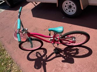 Girls Pink & Teal Bike