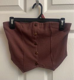 Strapless crop top