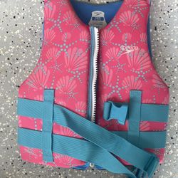 Pink life vest