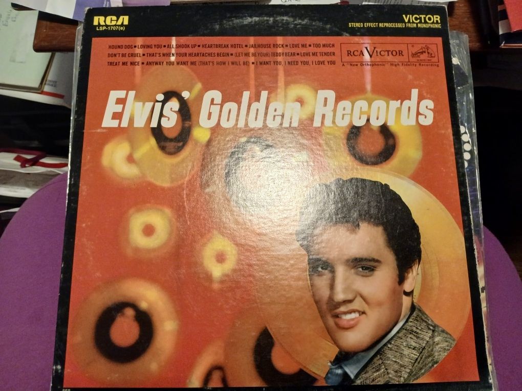 Vintage Elvis Presley Gold Record Album