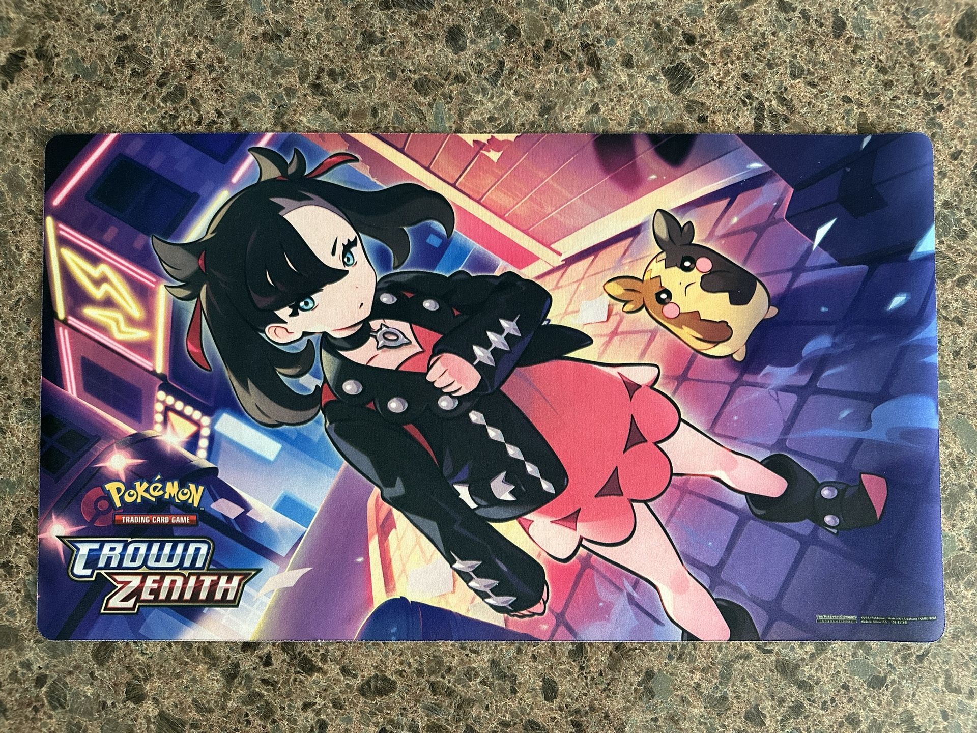 Pokémon Crown Zenith Marnie & Morpeko Playmat