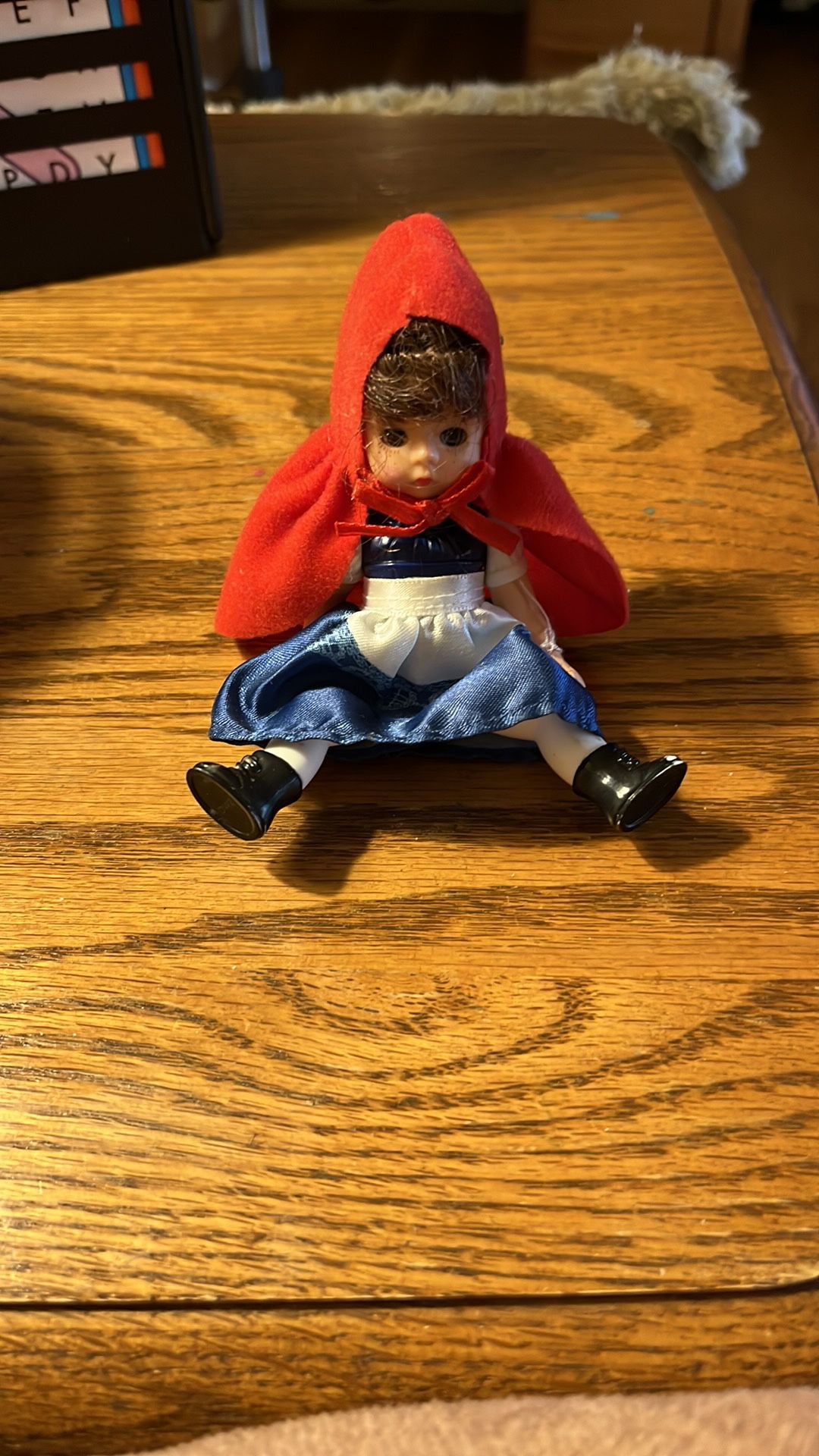 Vintage Little Red Riding Hood Doll with Red Cape