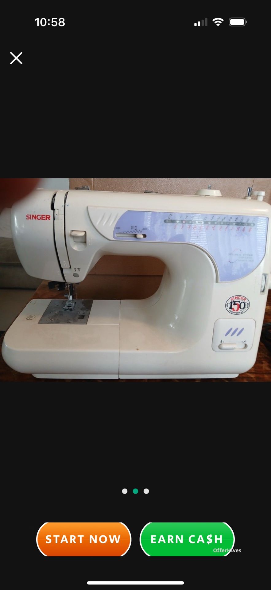 Singer Sewing Machine Model 2638