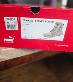 Puma Men’s Waterproof Tactical Work Boots – Tan / Brown (New in Box)