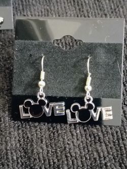 Mickey Mouse Love Earrings 