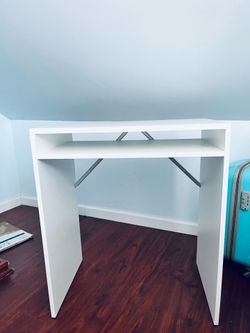 3-Piece Complete Desk & Vanity Bundle (IKEA Desk + Stool + Lamp)