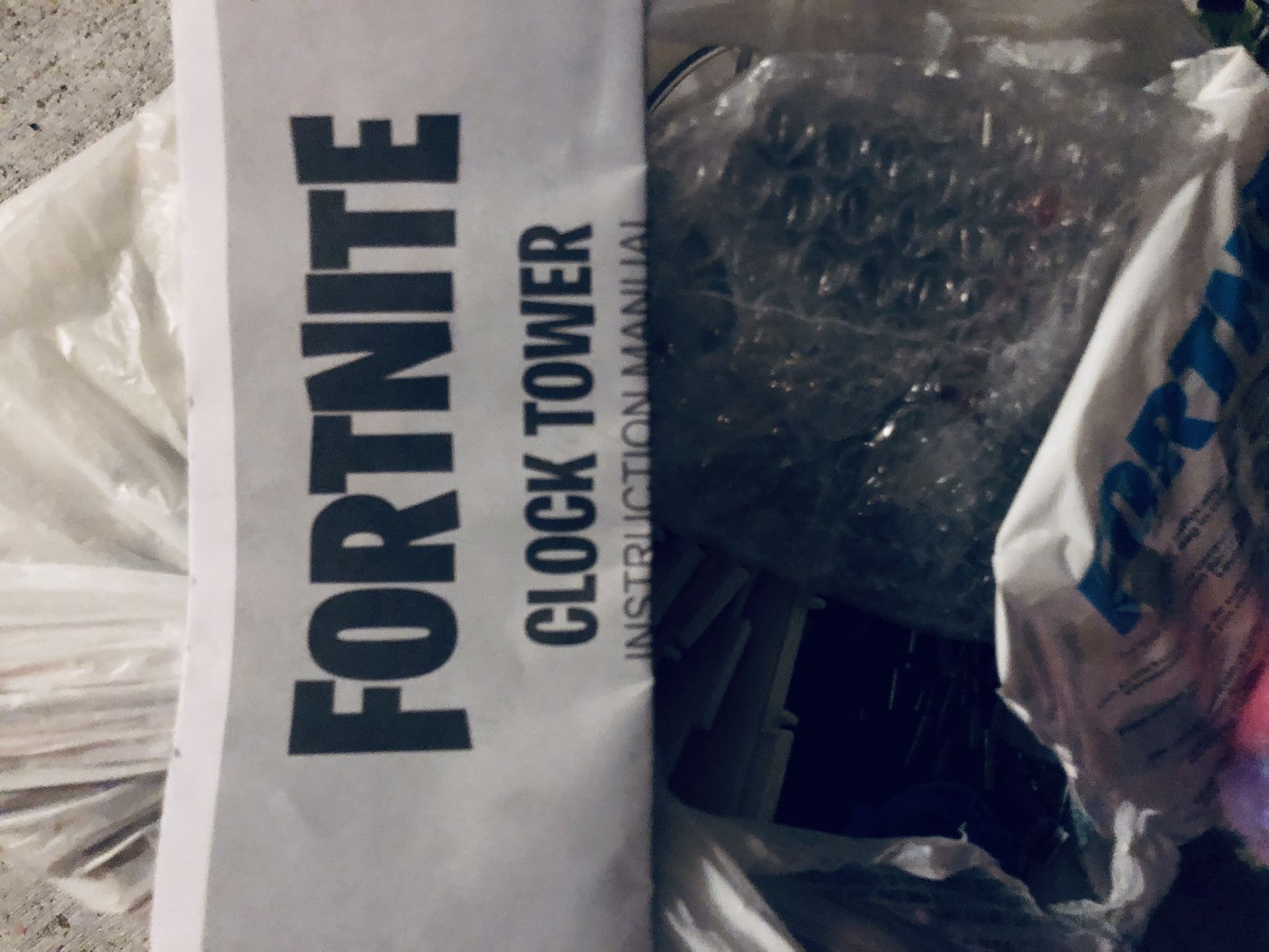 Fornite Clock Tower , Bus, Lunch Box And Llama