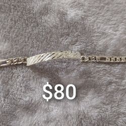 925 Sterling Silver Bracelets/Esclavas De Plata 925