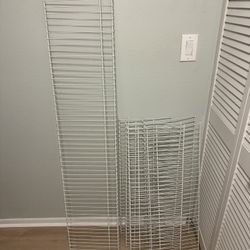 Wire Shelving (1-58”W x 12”D and 5-33”W x 12”)