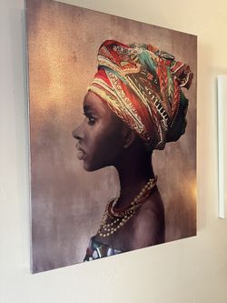 African Lady Canvas Print