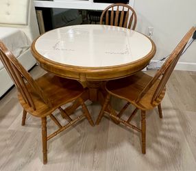 Oak Table and Chairs