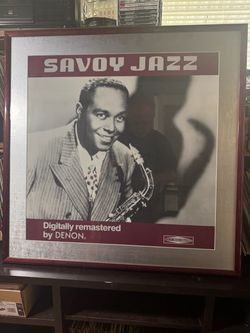 Very rare, Charlie Parker framed poster