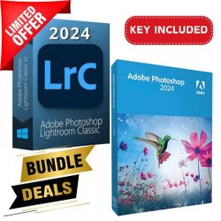 Adobe Photoshop 2024 and Lightroom Classic 2024