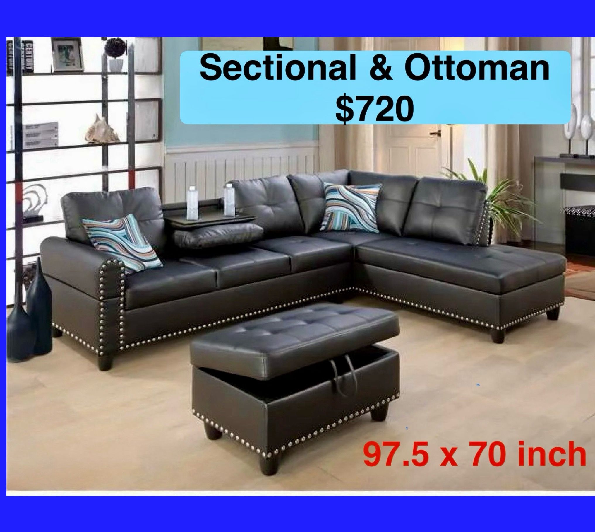 🌟Free Delivery—Brand New Sofa, Couch, Sectional