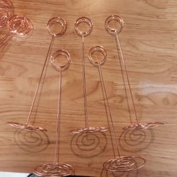 Rose Gold Table Number Stands