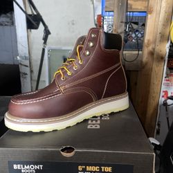 Belmont Moc Toe Soft Toe Work Boots 