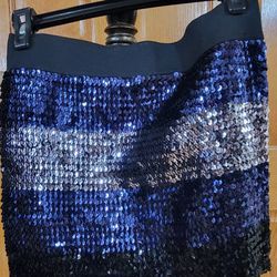 Womens blingy Dark blue skirt size S
