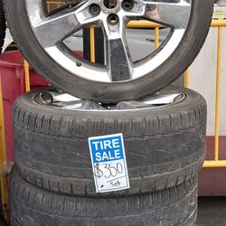 🔥5 - spoke chrome Wheels and tires set 🔥