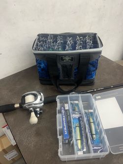 Shimano TRANX 500HG Reel with Shimano Rod and Lot of Lures