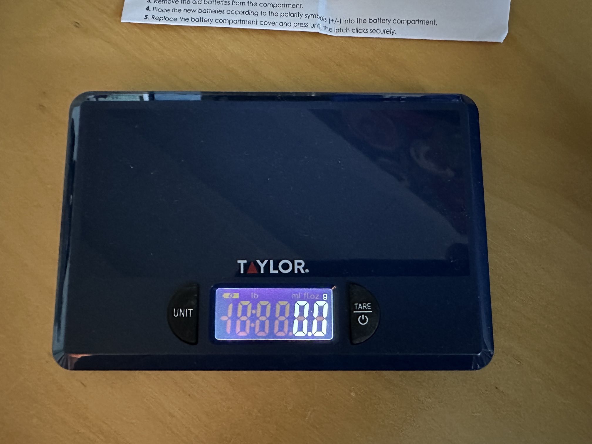 Taylor Digital Scale (contact info removed)