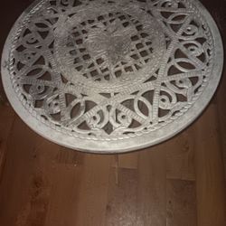 Patio Table Vintage Wrought Cast Iron