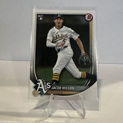 2025 Topps Bowman Jacob Wilson #9 Athletics RC