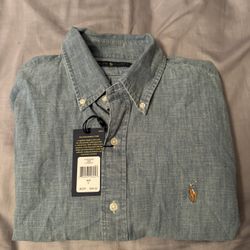 Polo Ralph Lauren Denim Long Sleeve Shirt (large)