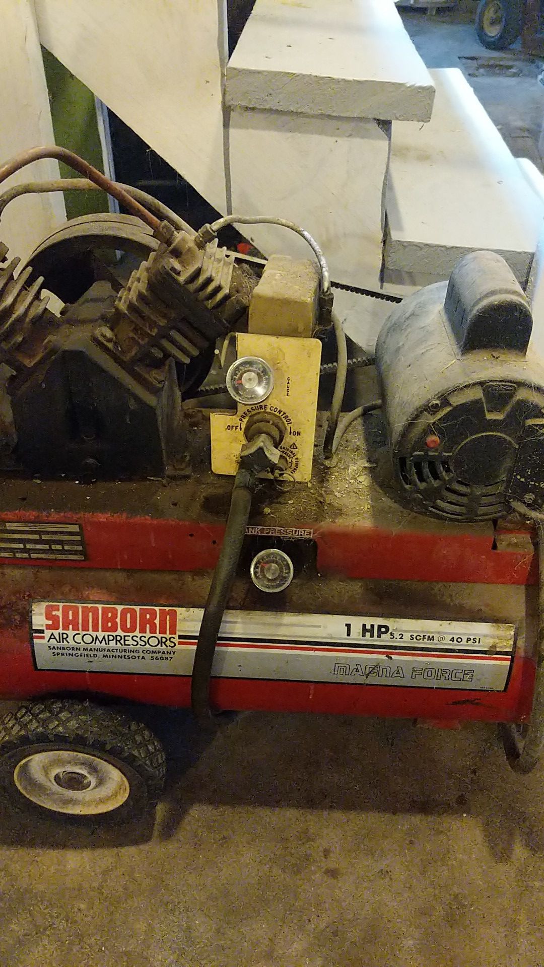 Sanborn air compressor