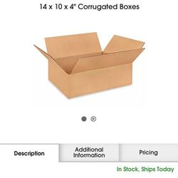 25 Shipping Boxes 14 × 10 x 4