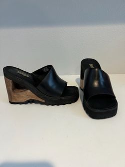 Y2K Vintage Bongo Chunky Wedge Shoe Sandal