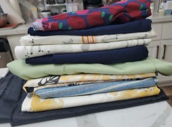 9 Assorted Unique Fabric Bundle for Sale  (for Clothing or Upholstery)