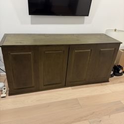 Queen Murphy Bed w/ Cabinet Storage – Space-Saving & Stylish