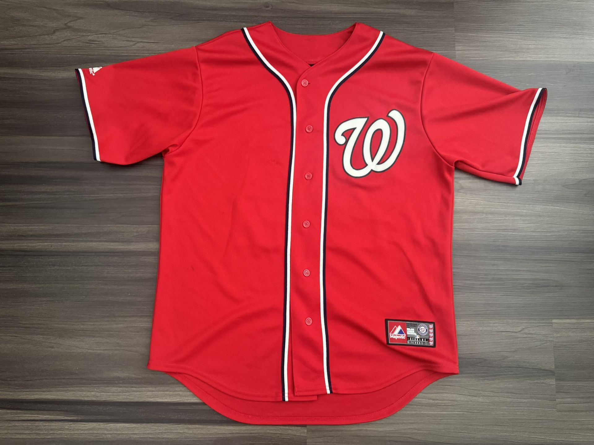 Majestic Washington Nationals Bryce Harper #34 Stitched MLB Baseball Jersey Sz L