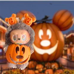 Labubu Halloween Pumpkin Costume, Cute Costume for Pop Mart Doll 