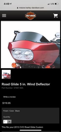 Harley Davidson 5” windshield