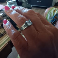 Stainless Steell Ring W Cubic Zerconnia