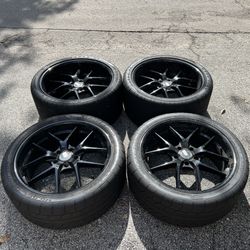 Full Set XO Luxury wheels And Tires 🛞  Fits Fifth Fifth and sixth GEN 2010-2022 Camaro Front 9.5 285, Rear 10 inch 305