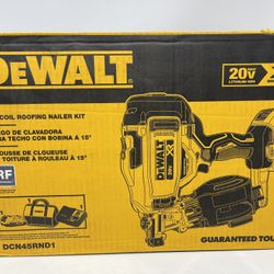 DeWalt DCN45RND1 20V MAX Cordless Coil Roofing Nailer Kit