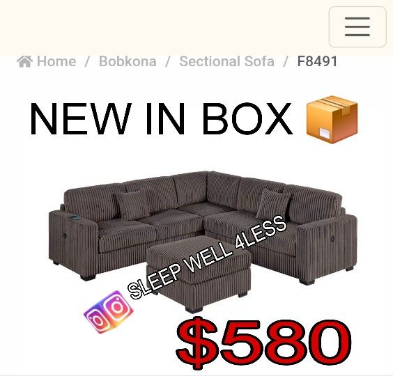 NEW SECTIONAL SOFA