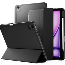 VAKS for iPad Air 6th Generation CASE 11 inch M2 2024, iPad Air 5th / iPad Air 4th Generation case 10.9 inch, Trifold Stand Smart Cover 