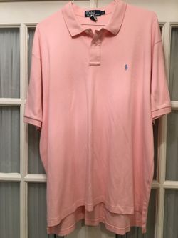 Pink Ralph Lauren polo shirt